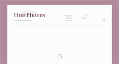 Desktop Screenshot of hireheaven.co.uk